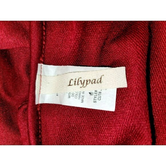Lilypad Cold Shoulder Blouse - Beautiful Dark Red - Size S - Picture 9 of 10